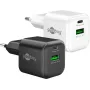 Carregador rápido duplo Goobay 20 W USB-C PD GaN Nano, preto (79620)