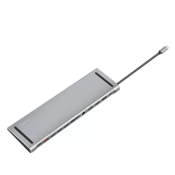 Docking station USB3.2 USB-C, 12 portas, PD