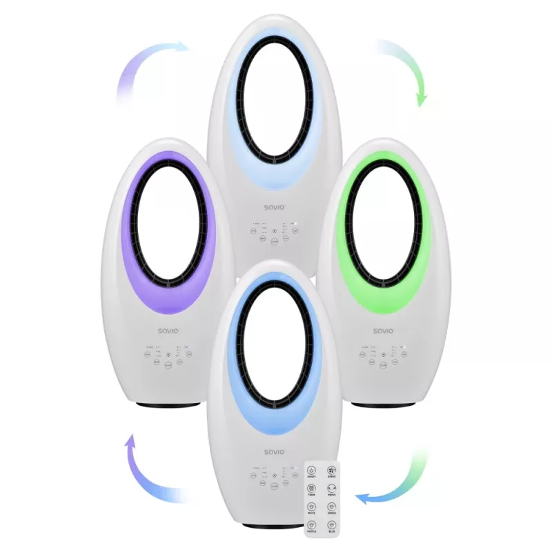 Ventilador doméstico Savio AD-03 branco