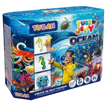 Conjunto Tubi Jelly Ocean – aquário grande, 8 cores