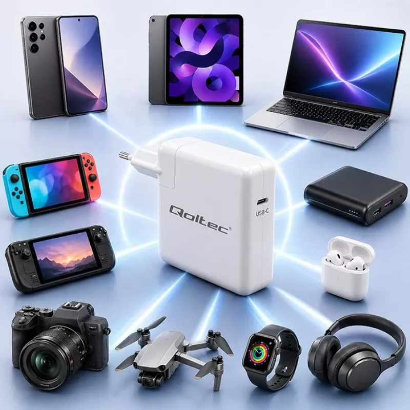 Carregador USB-C 96W 5V 20V 3A 4,8A