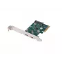 Placa de rede PCI Express x1 -> 2x USB-C 3.2 Gen 2x1 LED Low Profile