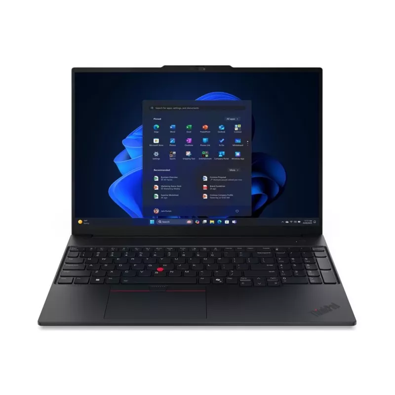 LENOVO ThinkPad E16 Gen 3 Intel Core Ultra 5 228V 16 polegadas WUXGA 32 GB 512 GB SSD M.2 2242 PCIe Intel Arc Graphics 130V W11P 3Y Carry-in