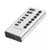 Hub USB 3.2 Gen1 7 portas USB-A/C, interruptor on/off