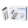 Hub USB 3.2 Gen1 7 portas USB-A/C, interruptor on/off
