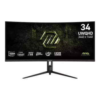 Monitor 34 inch MAG 342CQRF E20 UWQHD curvo 200Hz preto