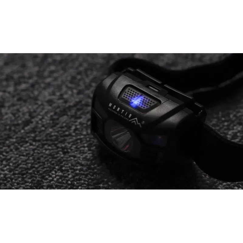 Lanterna de cabeça com sensor Montis MT001 preta LED
