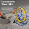 Puxa-cabos Extralink Pilot 10 mm 150 m fibra de vidro FRP, d. 10 mm, c. 150 m, amarelo