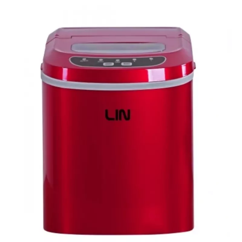 Máquina de gelo portátil LIN ICE PRO-R12 vermelha