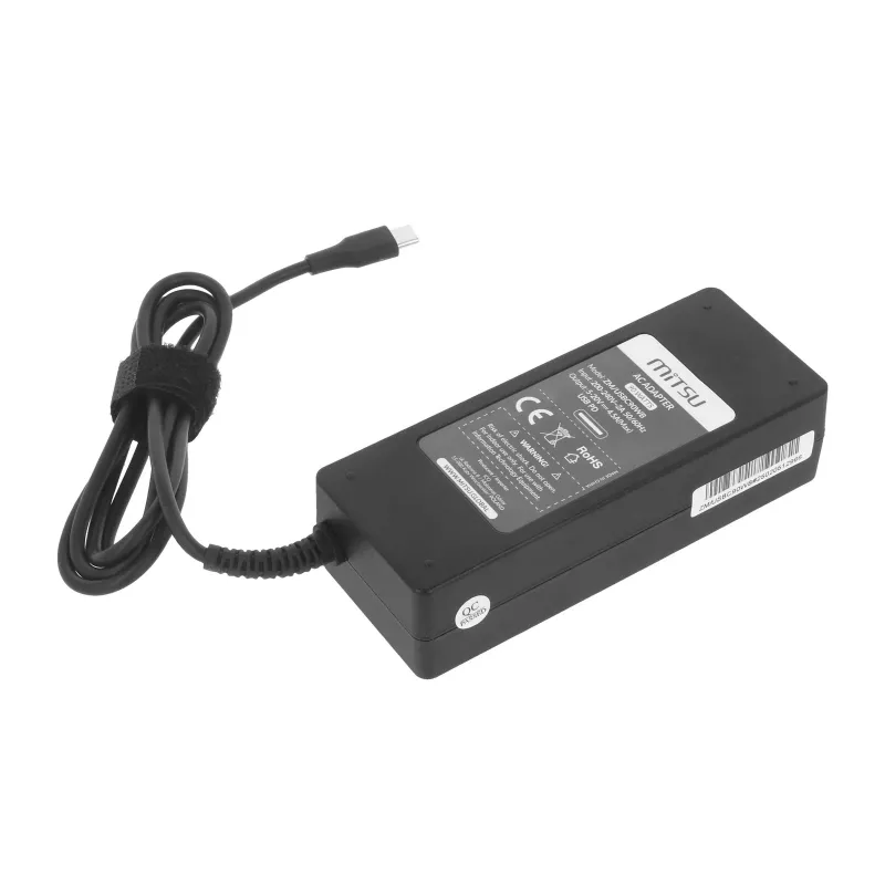 Fonte de alimentação para portátil 90W USB-C 5V-9V-12V-15V/3A, 20V/4.5A PD