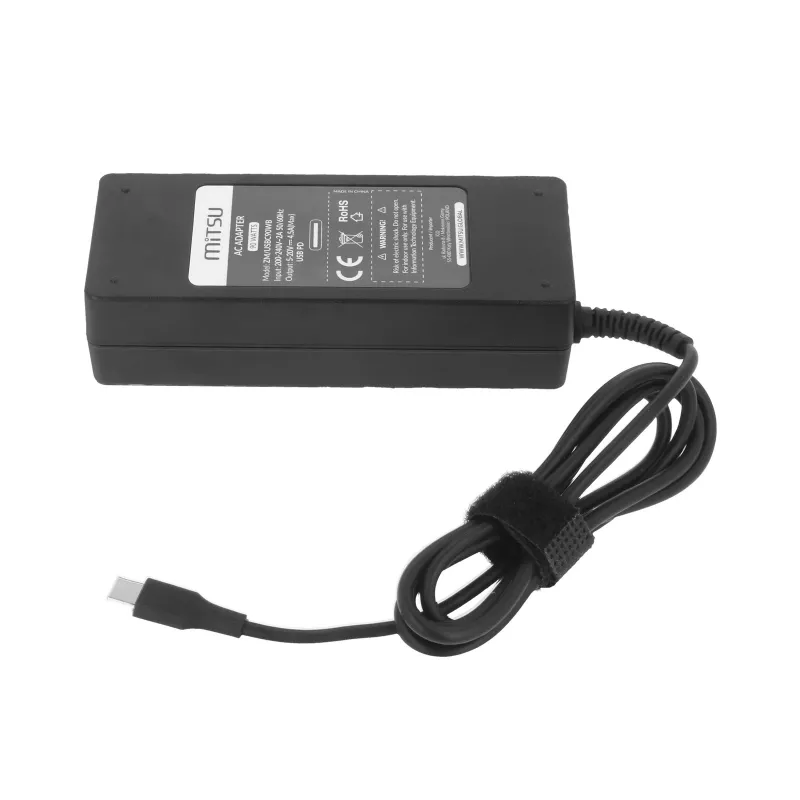 Fonte de alimentação para portátil 90W USB-C 5V-9V-12V-15V/3A, 20V/4.5A PD