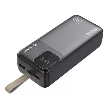 Tracer 47824 Prime-V3 30000mAh QC22.5W+PD20W power bank, preto