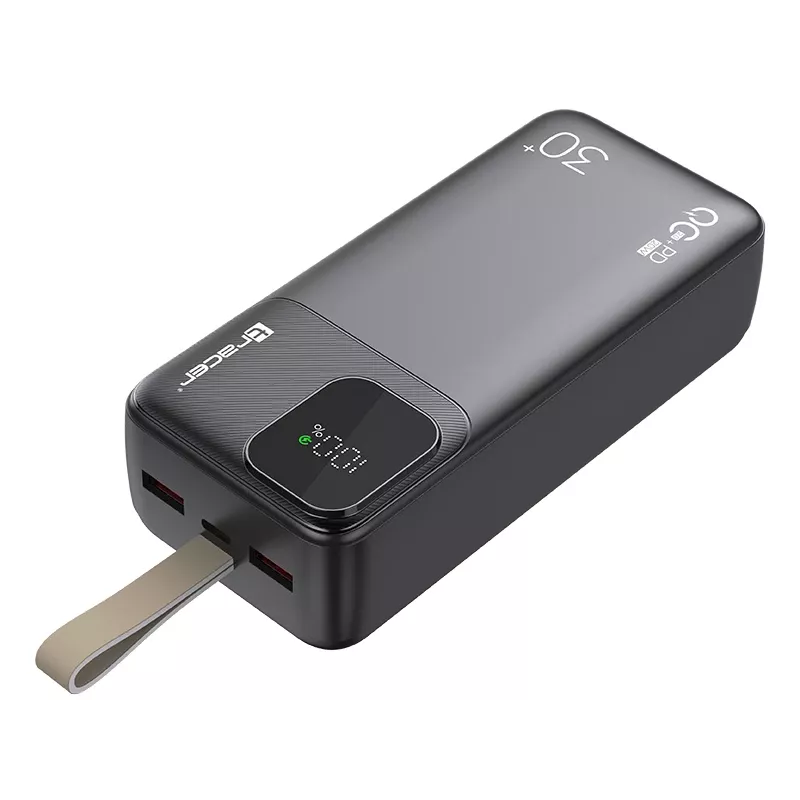 Tracer 47824 Prime-V3 30000mAh QC22.5W+PD20W power bank, preto