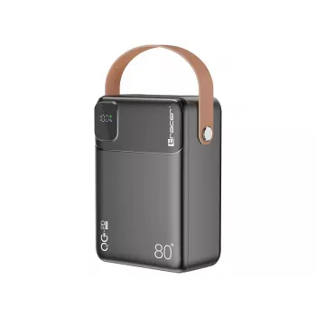 Tracer 47826 Prime-V8 80000mAh QC22.5W+PD20W power bank, preto