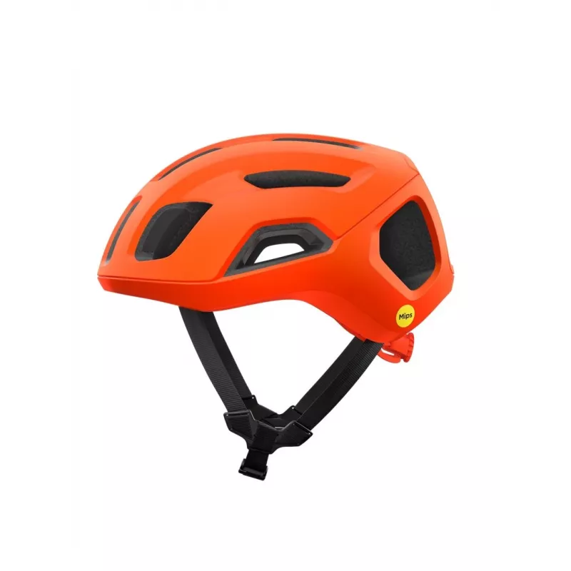 Capacete de bicicleta POC Ventral Air MIPS, laranja fluorescente mate, tamanho S (50-56 cm)