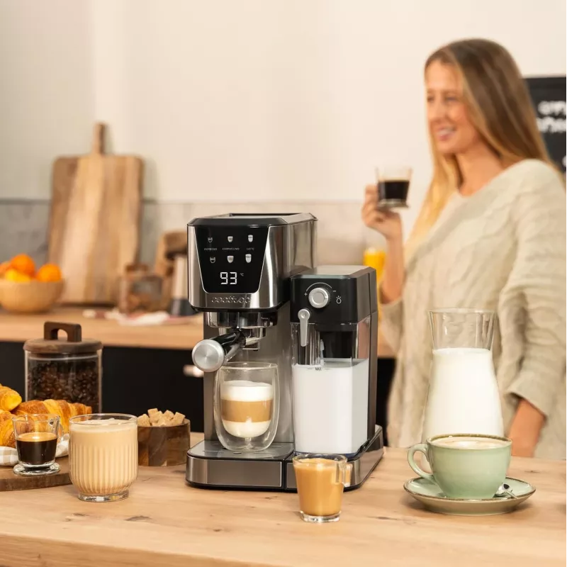 Máquina de café Cecotec | Power Espresso 20 Cream | Pressão da bomba 20 bar | Emulsor de leite integrado | Semiautomática | 1350 W