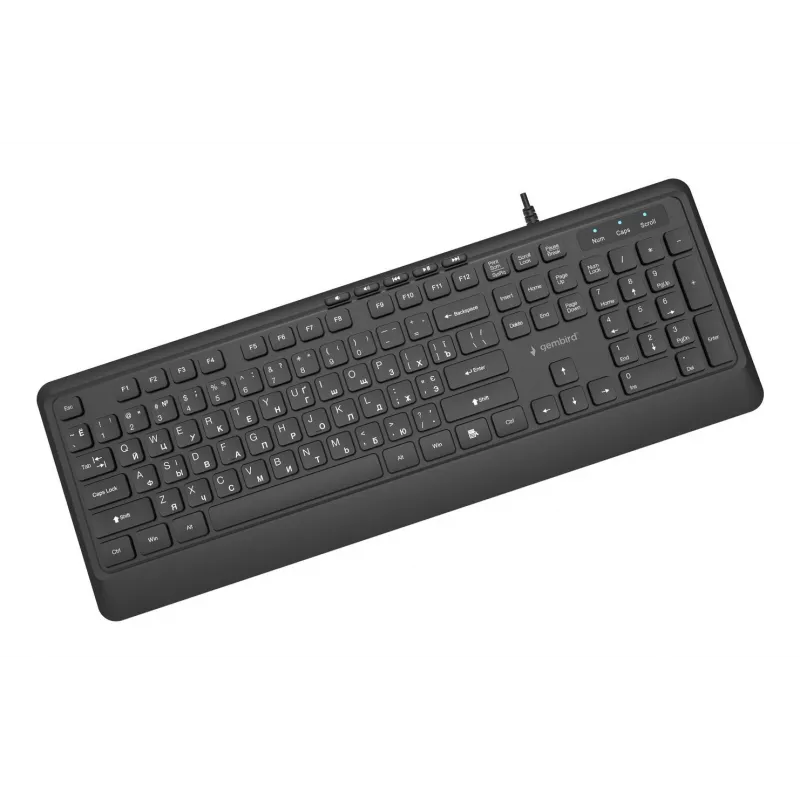 Teclado Multimédia USB CYRILL/PretO KB-MCH-05-CYRL Gembird