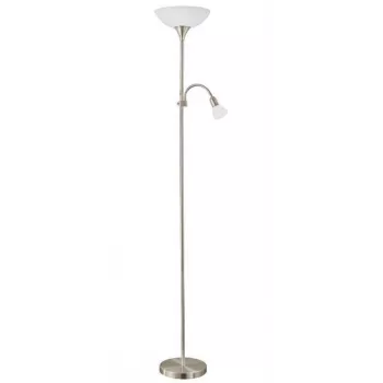 Candeeiro de pé 82842 Opal Cromado E14/E27 25W