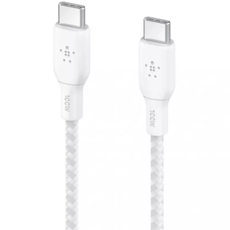 Cabo USB-C para USB-C 100 W 3 m Branco