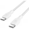Cabo USB-C para USB-C 100 W 3 m Branco