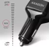 Carregador de automóvel AXAGON PWC-PQ38 38W 2x Porta USB-A+C