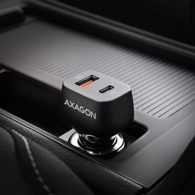 Carregador de automóvel AXAGON PWC-PQ38 38W 2x Porta USB-A+C