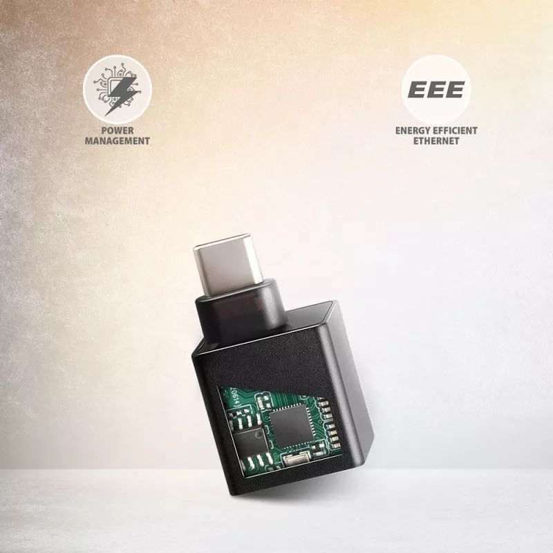 AXAGON ADE-MINIC USB-C 3.2 Gen 1 Mini adaptador Gigabit Ethernet, preto