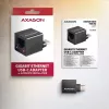 AXAGON ADE-MINIC USB-C 3.2 Gen 1 Mini adaptador Gigabit Ethernet, preto