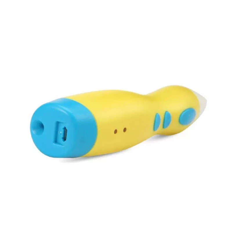 Caneta 3D de baixa temperatura amarela