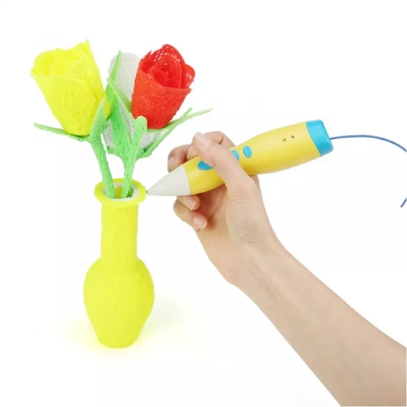 Caneta 3D de baixa temperatura amarela