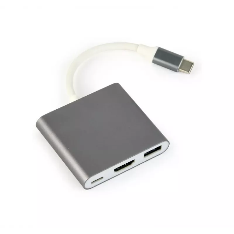Adaptador gráfico USB Gembird A-CM-HDMIF-02-SG 3840 x 2160 Píxeis Cinzento