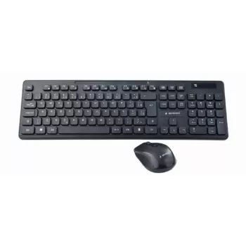 Conjunto de teclado e rato sem fios Gembird KBS-WCH-03, preto