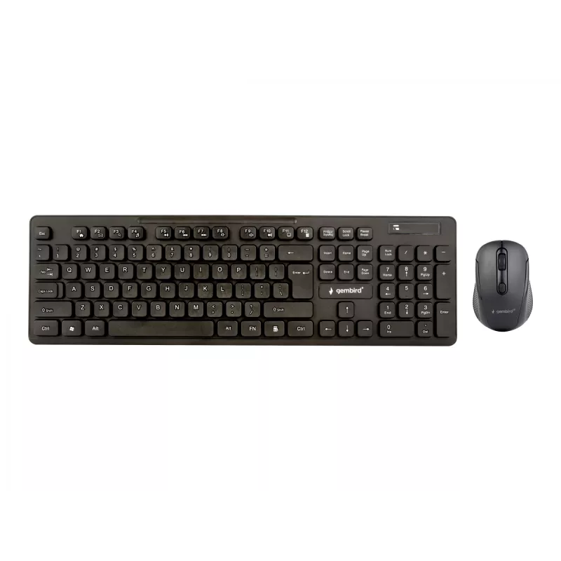 Conjunto de teclado e rato sem fios Gembird KBS-WCH-03, preto