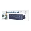 Conjunto de teclado e rato sem fios Gembird KBS-WCH-03, preto