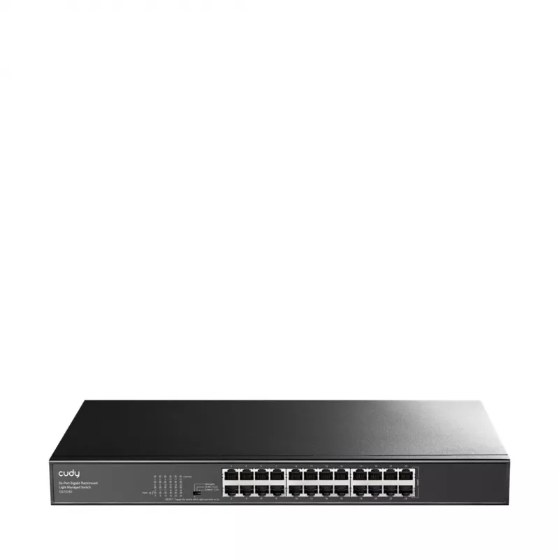 Switch de rede Cudy GS1024E Managed Gigabit Ethernet (10/100/1000) Preto