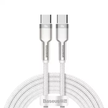 Cabo USB-C para USB-C Baseus Cafule, 100W, 2m (branco)