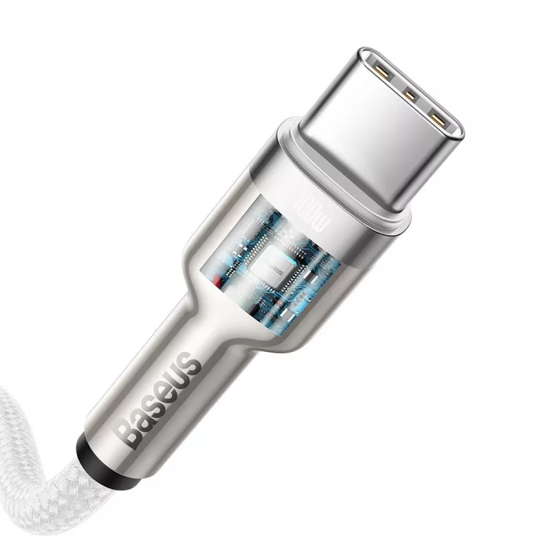 Cabo USB-C para USB-C Baseus Cafule, 100W, 2m (branco)
