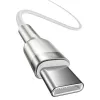 Cabo USB-C para USB-C Baseus Cafule, 100W, 2m (branco)