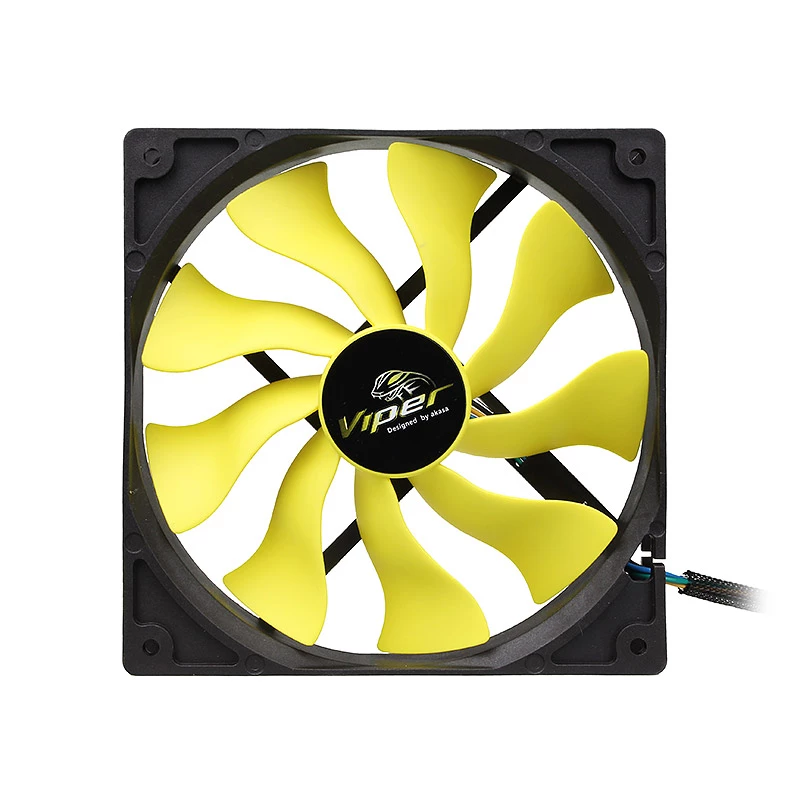 Ventoinha PWM Akasa Viper, amarela - 140 mm