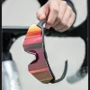 Óculos de ciclismo polarizados Rockbros 189114 com proteção UV e suporte para lentes graduadas, cinzentos