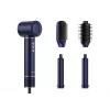 Escova de ar quente multistyler Havit HD634-EU, 1300 W, 4 acessórios, azul