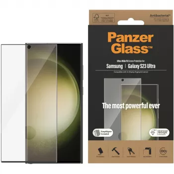 Proteção de ecrã PanzerGlass Ultra-Wide Fit Sam S23 Ultra S918 7317 com aplicador