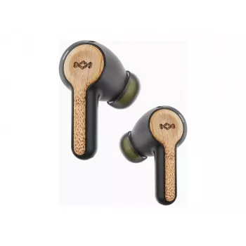 Auscultadores True Wireless Marley Rebel com microfone incorporado, intra-auriculares, sem fios, Signature preto