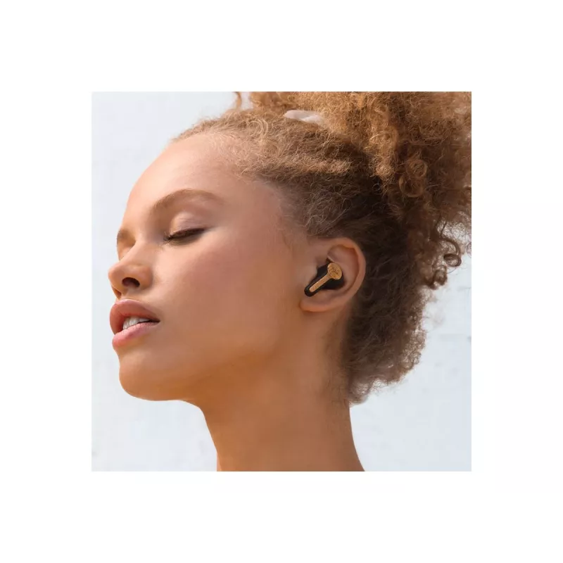 Auscultadores True Wireless Marley Rebel com microfone incorporado, intra-auriculares, sem fios, Signature preto