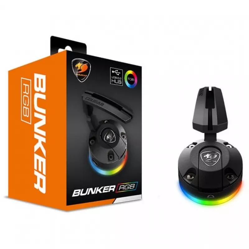 Organizador de cabo para rato Cougar Bunker RGB (preto)