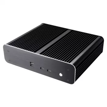 Caixa Akasa Euler TX Plus Intel LGA1700 Thin mini-ITX em alumínio sem ventoinha - caixa