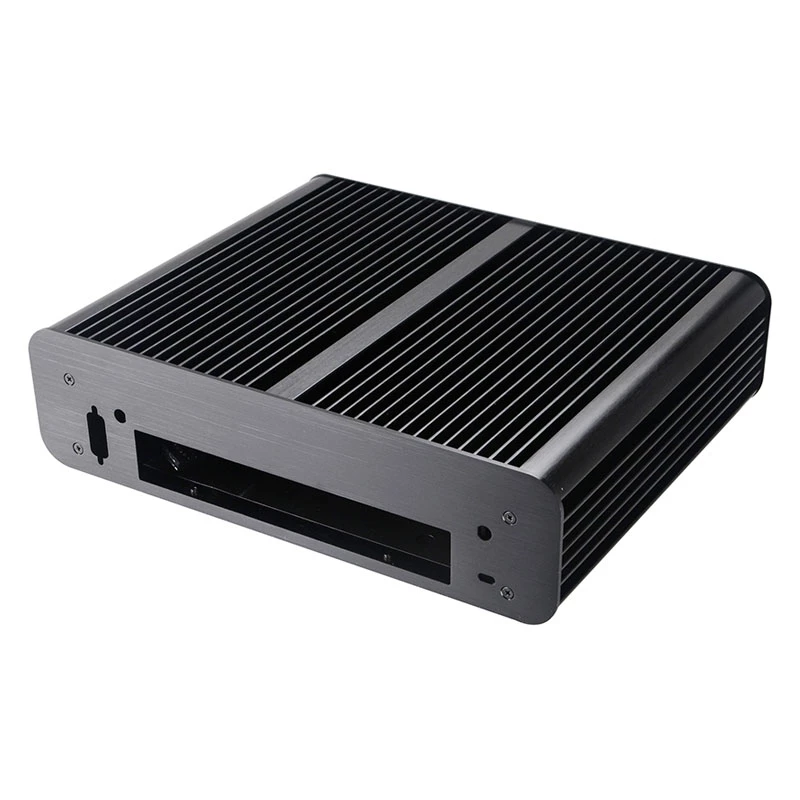 Caixa Akasa Euler TX Plus Intel LGA1700 Thin mini-ITX em alumínio sem ventoinha - caixa