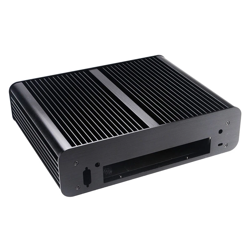 Caixa Akasa Euler TX Plus Intel LGA1700 Thin mini-ITX em alumínio sem ventoinha - caixa