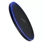 AXAGON WDC-P10T base de carregamento rápido sem fios fina, Qi 5/7,5/10 W, Micro-USB