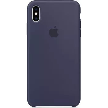Apple Capa em silicone para iPhone XS Max Azul meia-noite